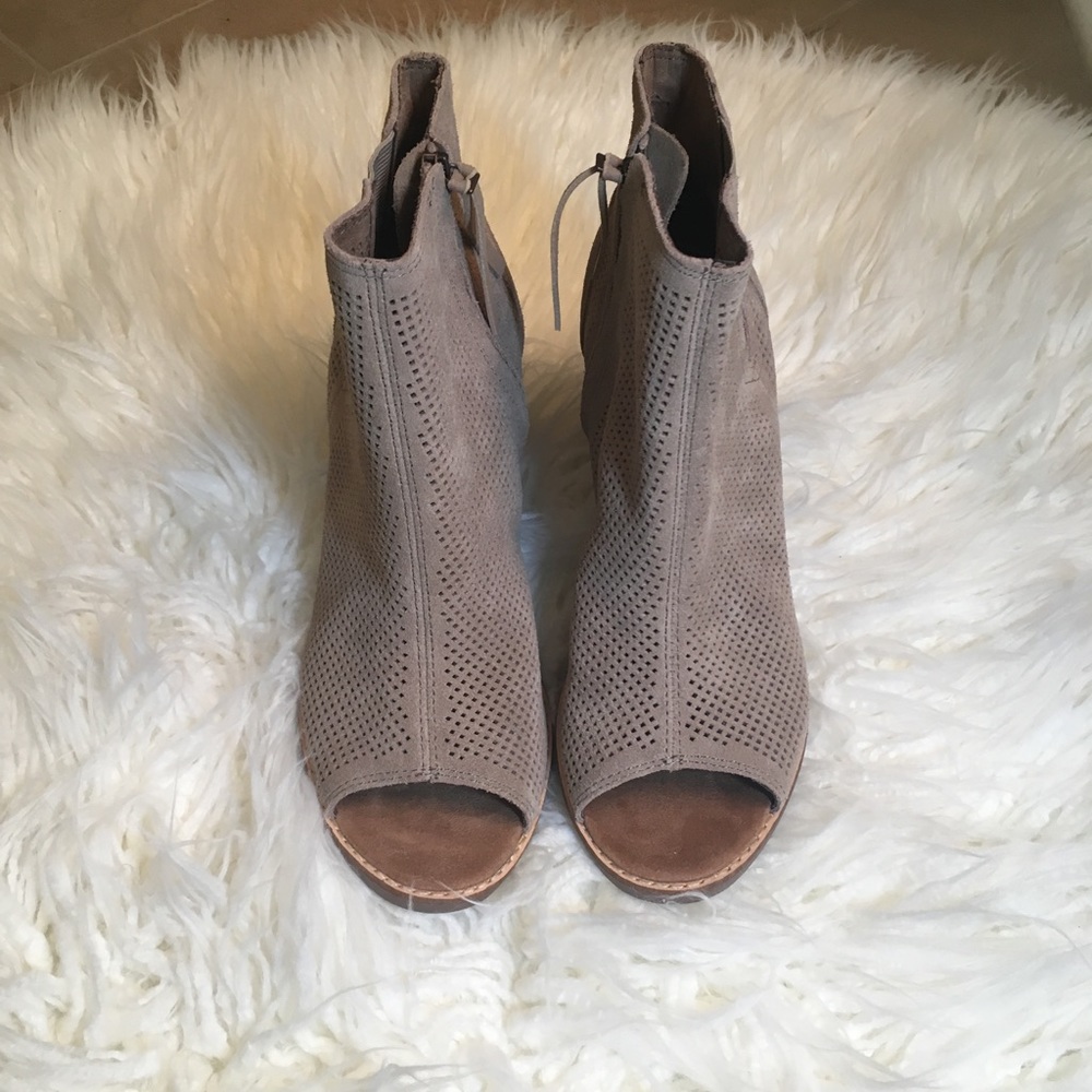 Toms Majorca Peep Toe booties - Picture 6 of 7